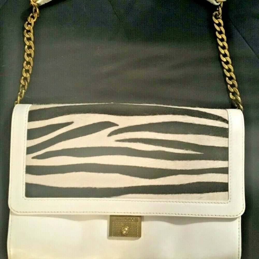Jimmy Choo Bag Calf Fur Zebra Pattern (RARE)